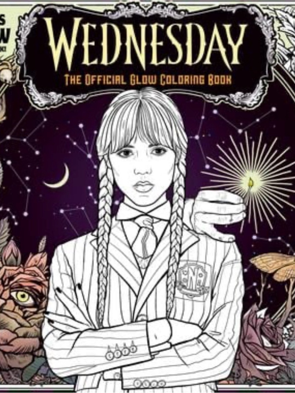 Wednesday Official Glow In the Dark Coloring Book -96 pgs - Picture 9 of 9
